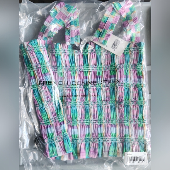 French Connection Multicolor Ruffle Tank Top - Picture 3 of 4